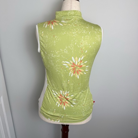 Terry Biking or Cycling Workout Green Sleeveless Top - Picture 4 of 8